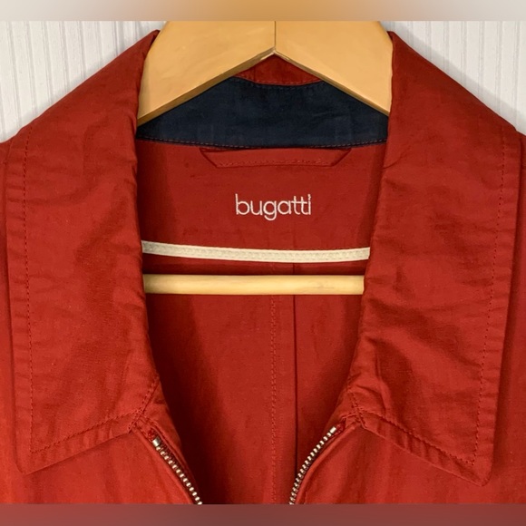 Bugatti - Red Bomber / Wind Breaker Style Jacket With Double Layer Pockets 44R - Picture 3 of 9